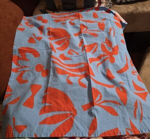 Opalhouse Light Blue and Orange Floral Bandana